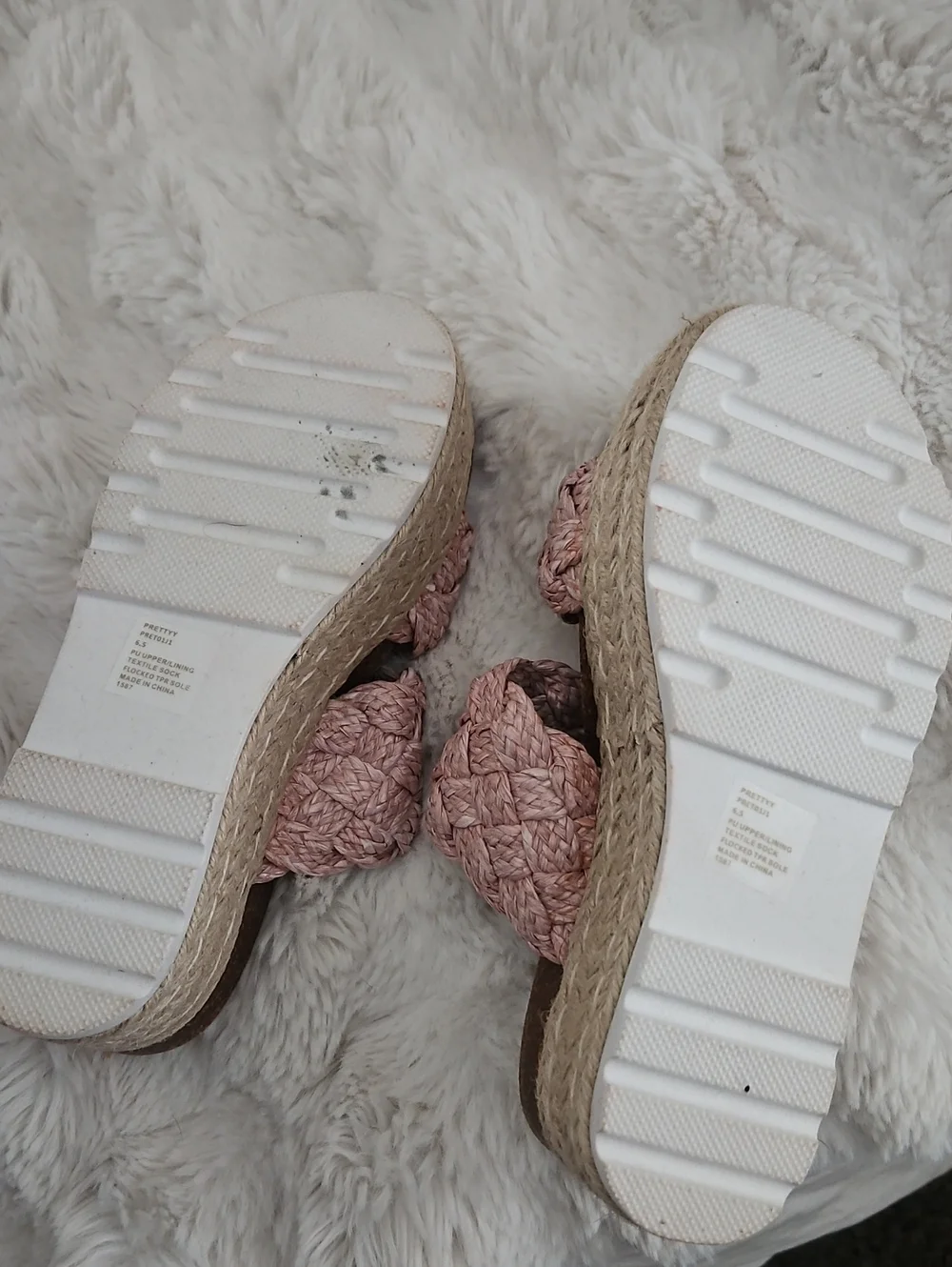 NEW Madden Girl Blush Braided Espadrille Platform Sandals